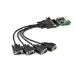 StarTech.com Tarjeta Adaptadora PCI Express Serie de 4 Puertos RS232 - UART 16950 - Perfil Bajo
