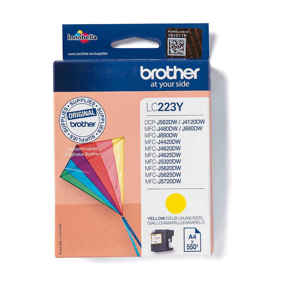 Image of Brother LC-223Y Ink cartridge yellow, 550 pages ISO/IEC 24711...