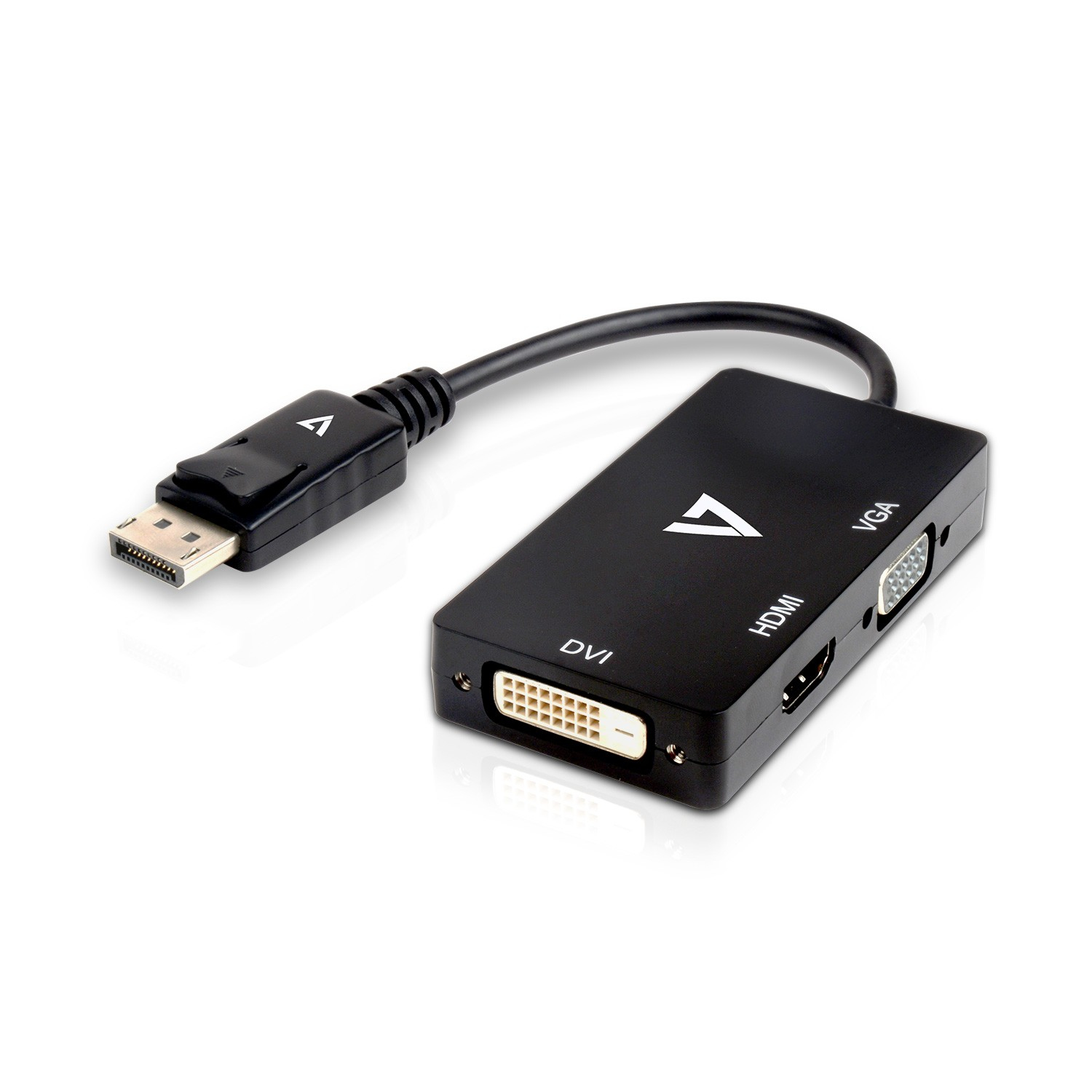 Image of V7 DisplayPort Adapter (m) to VGA, HDMI or DVI (f)