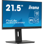 iiyama ProLite 21.5” IPS 3-side borderless monitor with USB hub, 100Hz refresh rate and height-adjustable stand
