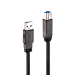 Lindy 43098 USB cable 10 m 3.2 Gen 1 (3.1 Gen 1) USB A USB B Black