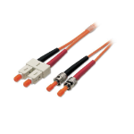 Lindy 10m 2x ST - 2x SC OM1 M/M fibre optic cable Orange