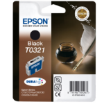 Epson C13T03214010/T0321 Ink cartridge black, 1.24K pages/5% 33ml for Epson Stylus C 80/82