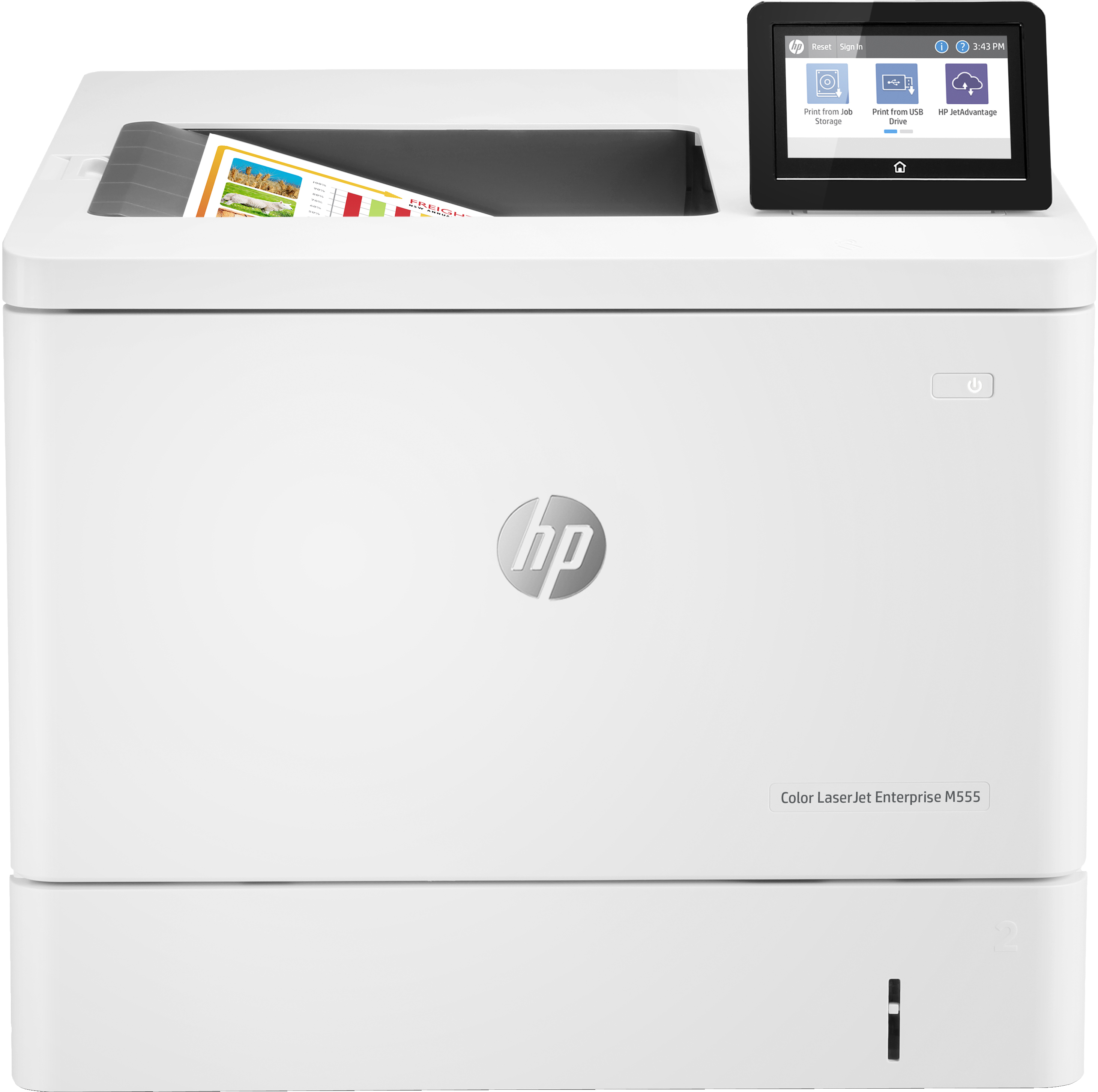 Image of HP Color LaserJet Enterprise M555dn, Print, Two-sided printing