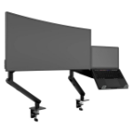 Atdec AWS-N-ORA2-F-B monitor mount / stand 88.9 cm (35") Desk Black