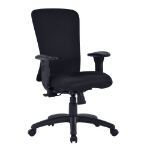 NAUTILUS Designs Fortis Bariatric Fabric Task Operator Office Chair With Integrated Lumbar Support Black - BCF/K360/BK DD