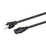 Monoprice 42086 power cable Black 23.6" (0.6 m) NEMA 5-15P IEC C15