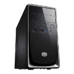 Cooler Master COOLER MASTER ELITE 344 MATX CASE + ELITE 500W 230V PSU, SILVER, USB3.0, WITH 120MM FRONT