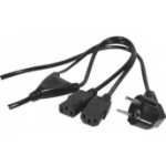 Hypertec 808410-HY power cable Black 1.8 m CEE7/7 2 x C13 coupler