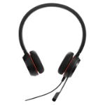 Jabra Evolve 20SE UC Stereo Headset Kabel Huvudband Kontor/callcenter USB Type-A Bluetooth Svart