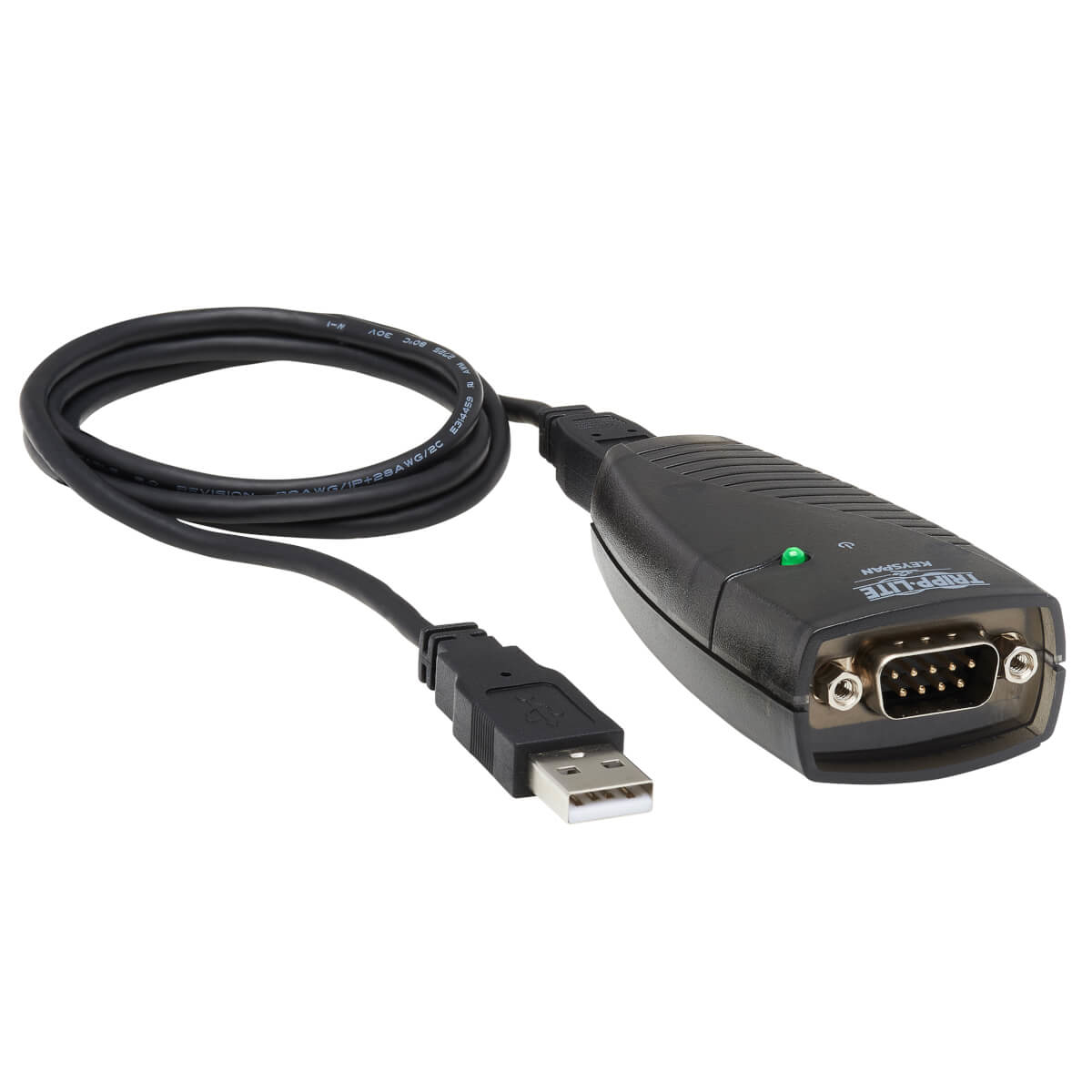 Image of Tripp Lite USA-19HS Keyspan USB to Serial Adapter - USB-A Male to...