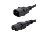 connektgear 3m Mains Extension Hot Rated Power Cable - C14 Plug to C15 Socket
