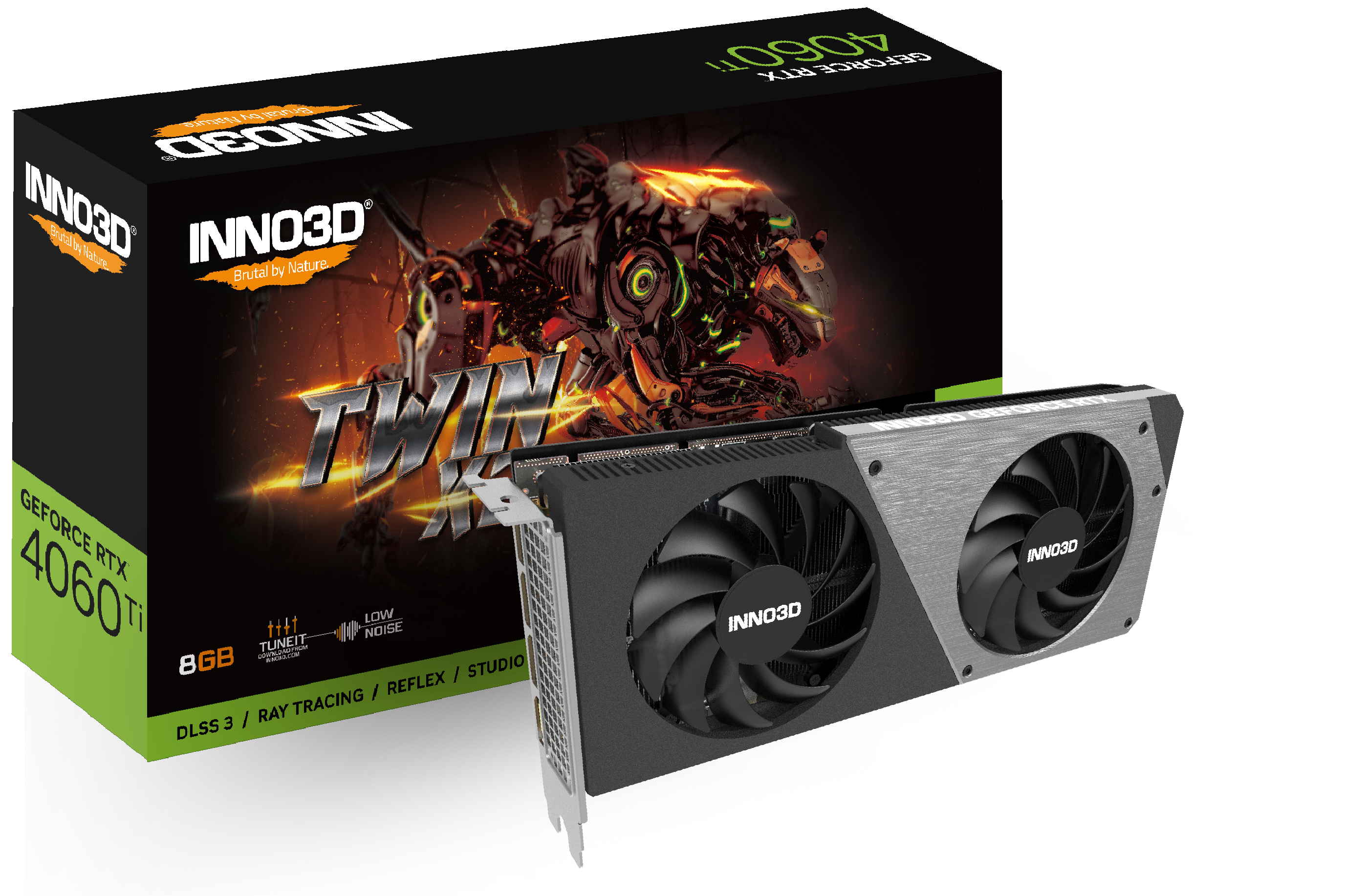 Image of Inno3D N406T2-08D6-171153N graphics card NVIDIA GeForce RTX 4060...