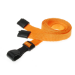 Digital ID 10mm Recycled Plain Orange Lanyards with Plastic J Clip (Pack of 100)