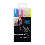UNI-BALL Chalk Mrkr Bullet Asst Pk4