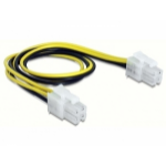 DeLOCK 65604 electriciteitssnoer Zwart, Geel 0,3 m