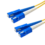 Cablenet 10m OS2 9/125 SC-SC Duplex Yellow LSOH 1.8mm Minizip Fibre Patch Lead