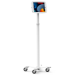 Compulocks iPad Pro 12.9" (3-6th Gen) Space Enclosure Medical Rolling Cart White
