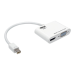 Tripp Lite P137-06N-HV-V2W video cable adapter 7.87" (0.2 m) Mini-DisplayPort HDMI/VGA White