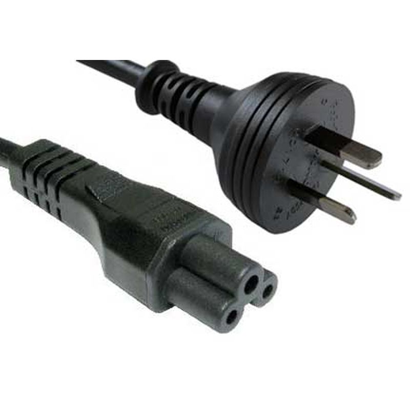 Image of FDL 2M AUSTRALIAN MAINS PLUG TO C5 CLOVER LEAF SOCKET CABLE