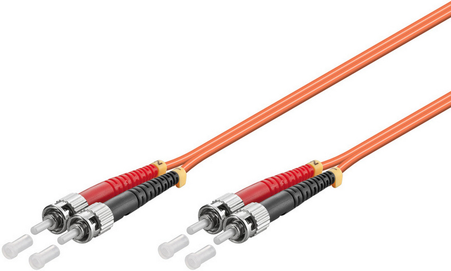 Image of Microconnect FIB1120005-2 fibre optic cable 0.5 m ST OM2 Orange