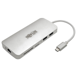 Tripp Lite U442-DOCK11-S interface hub USB 3.2 Gen 2 (3.1 Gen 2) Type-C 1000 Mbit/s Silver