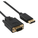 Axiom DPMVGAM06-AX video cable adapter 1.82 m DisplayPort VGA (D-Sub) Black
