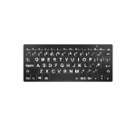 Visionaid VT Keys 2 Large print keyboard; white letters on black keys; Bluetooth.