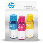 HP 31 CMY Original Ink Bottle Combo 3-Pack