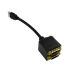 Cables Direct HDMI to DVI Splitter 0.12 m HDMI Type A (Standard) 2 x DVI Black