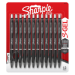 Sharpie S-Gel Retractable gel pen Medium Black 12 pc(s)