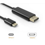 JLC Type C (Male) to DisplayPort (Male) Cable 1.8M - Black