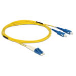 DeLOCK 84610 InfiniBand/fibre optic cable 2 m LC SC OS2 Geel