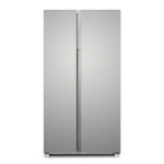 electriQ 525 Litre Side-by-Side American Fridge Freezer - Stainless steel