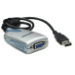 Manhattan 179225 adaptador gráfico USB Negro, Azul, Plata