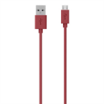 Belkin F2CU012BT2M-RED USB cable 2 m USB A Micro-USB B Male