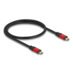 DeLOCK 80651 USB-kabel USB4 Gen 2x2 0,5 m USB C Zwart, Rood