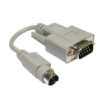 Cables Direct PS/2 to Serial Mouse Cable Adaptor PS/2 cable 0.15 m 6-p Mini-DIN Beige