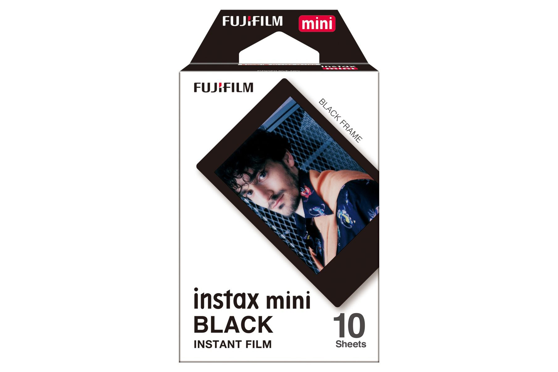 Fujifilm Instax Mini Instant Photo Film - Black - Pack of 10