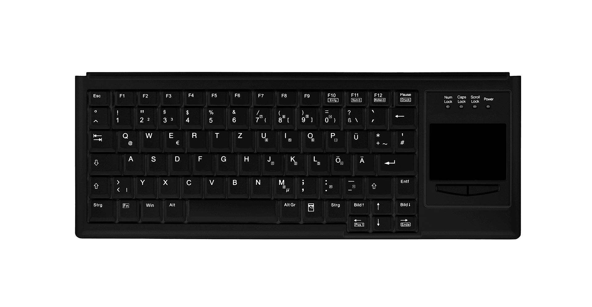 Active Key AK-4400-G keyboard PS/2 QWERTZ German Black