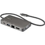 StarTech.com DKT30CHVPD2 interface hub USB 3.2 Gen 1 (3.1 Gen 1) Type-C 5000 Mbit/s Black, Gray
