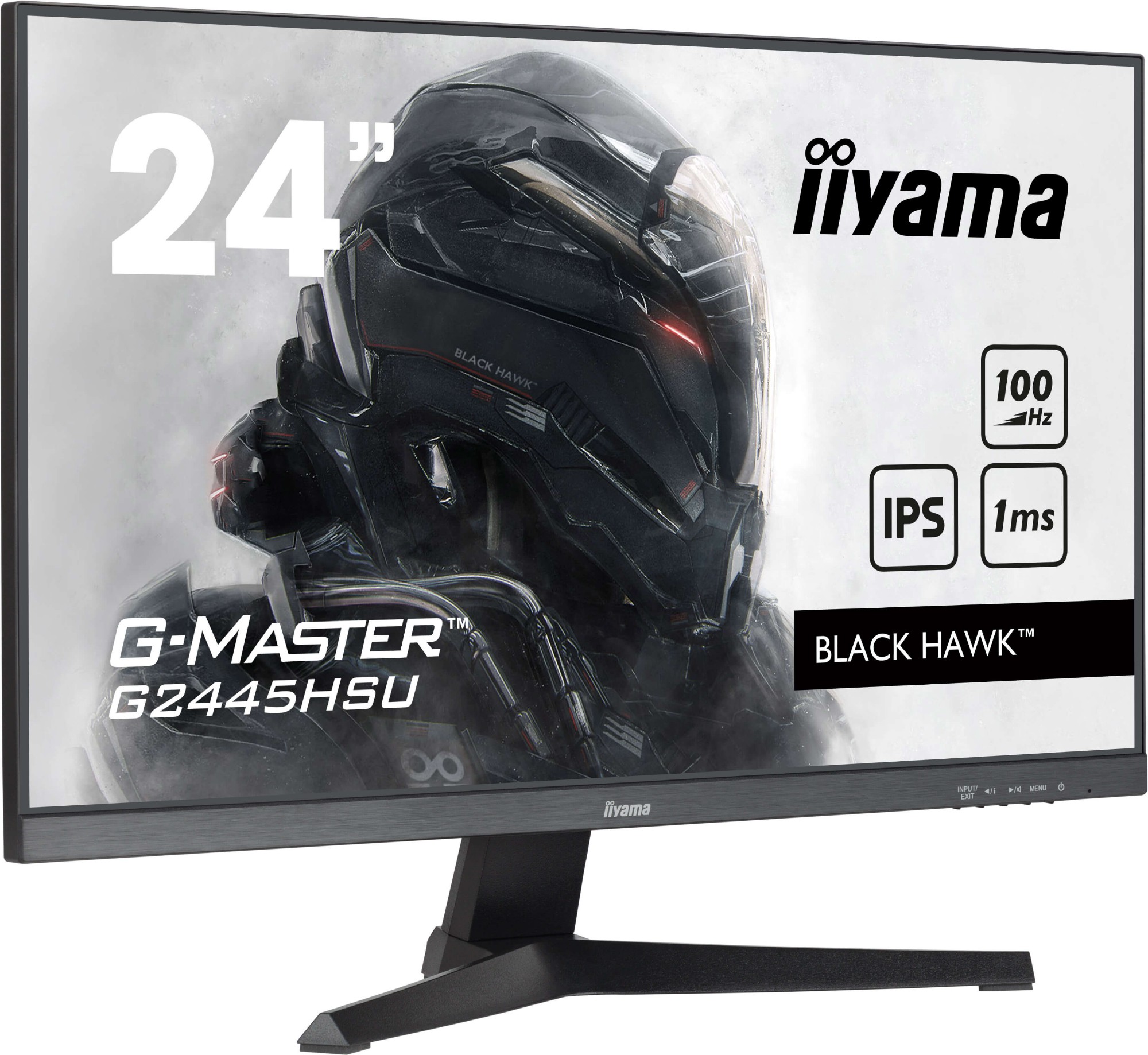 iiyama G-MASTER Get ahead with the G2445HSU Black Hawk monitor with IPS Panel Technology and 1ms MPRT