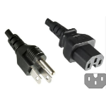 Microconnect PE110618 power cable Black 1.8 m Power plug type B C15 coupler
