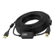 Vision TC 10MUSB+/BL/2 USB cable 10 m USB 2.0 USB A USB B Black