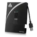 Apricorn Aegis Bio USB3.0 500GB external hard drive Black