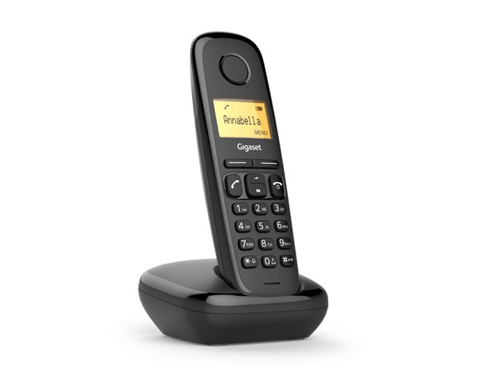 Image of Gigaset A170 Analog/DECT telephone Caller ID Black