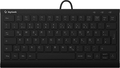 KeySonic KSK-5011ELC (DE) keyboard Home USB QWERTZ German Black