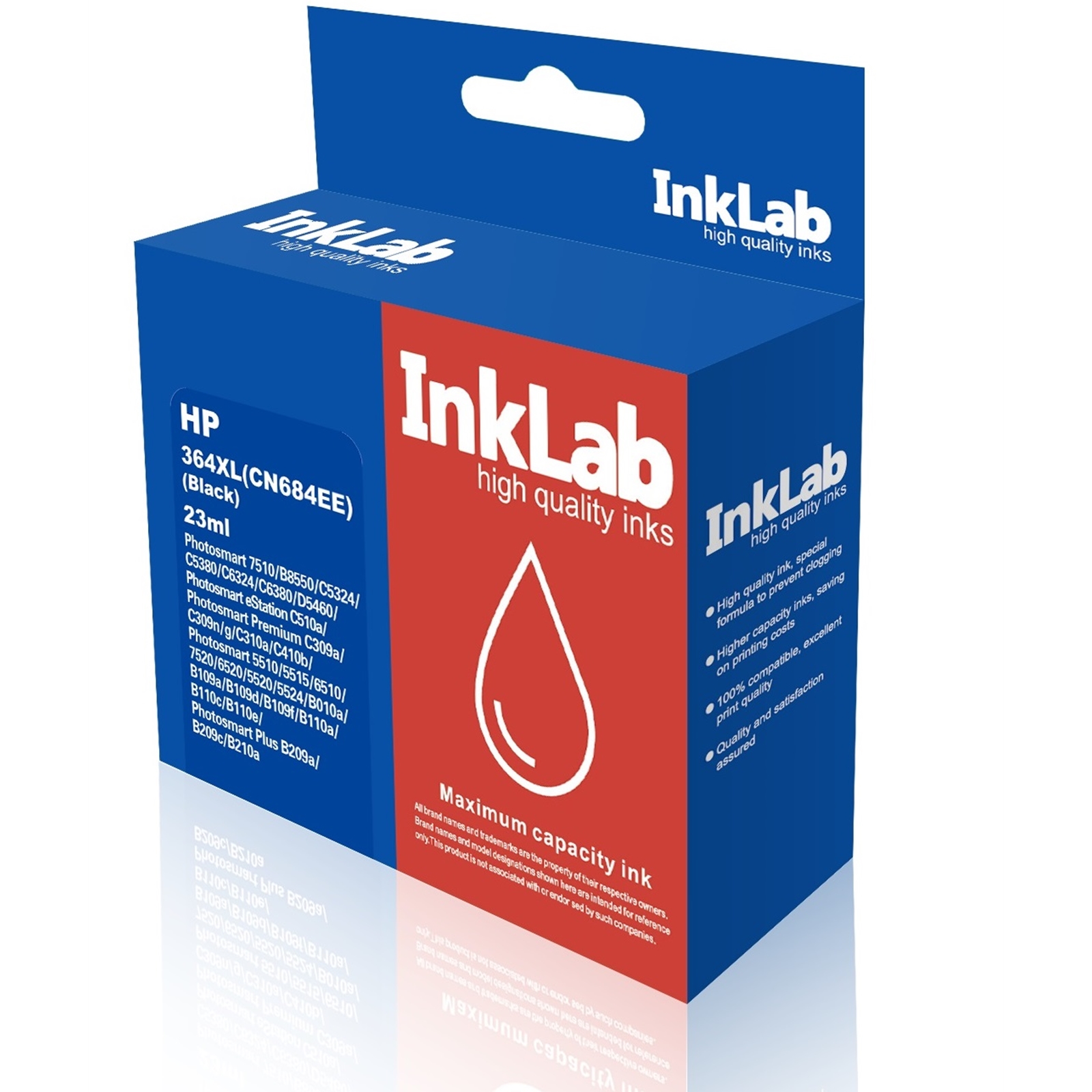 Image of INKLAB 364 XL HP Compatible Black Replacement Ink