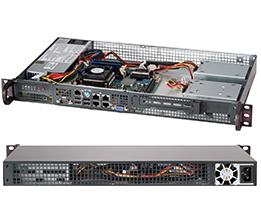 Image of Supermicro CSE-505-203B server barebone Rack (1U)