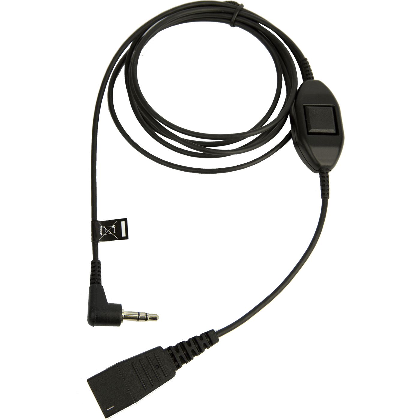 Image of Jabra QD to 3.5mm w. Answer Button for Alcatel